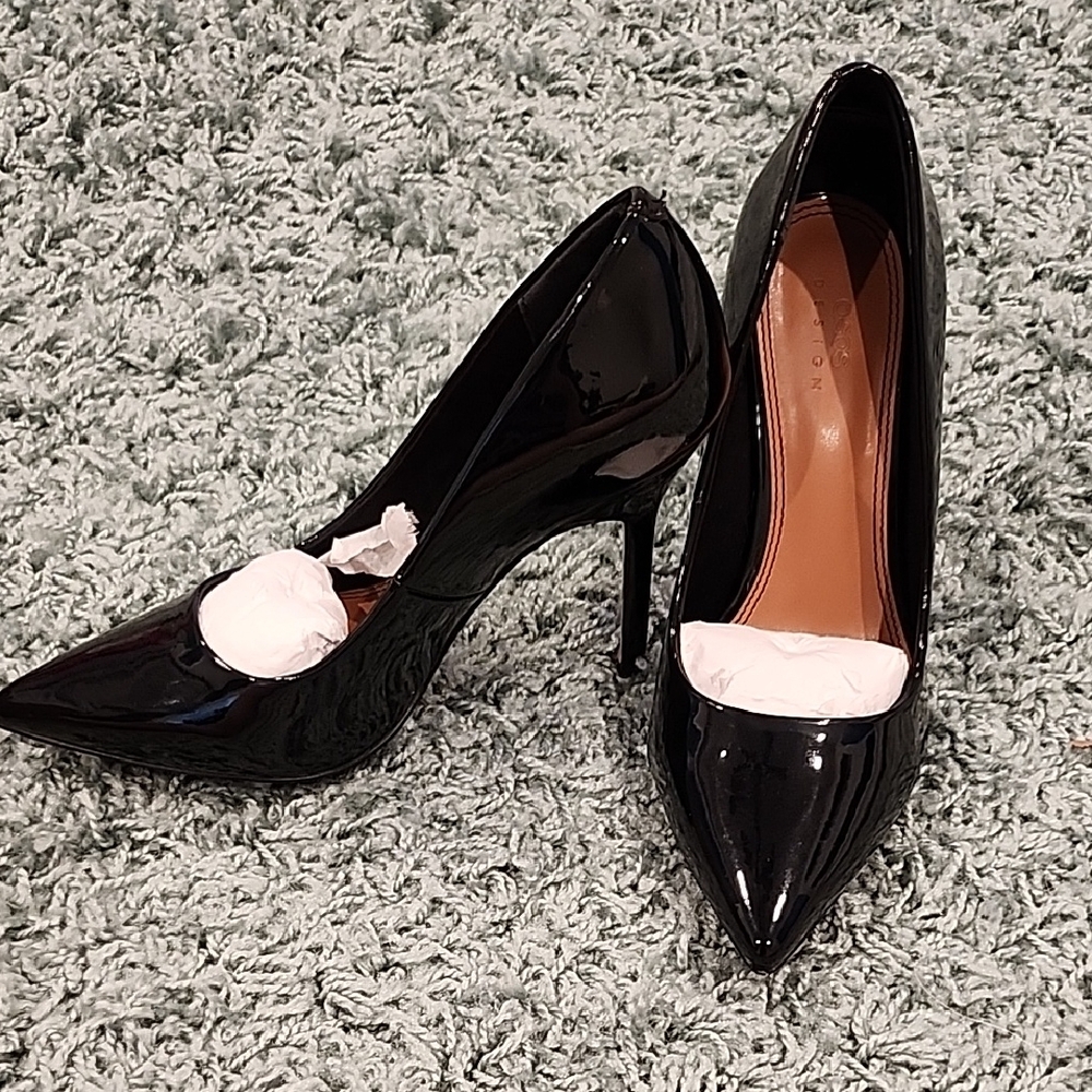 ASOS Black Patent Heels
